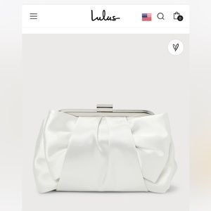 Lulus Something Special Ivory Satin Clutch